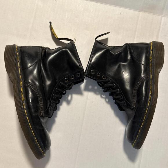 Dr Doc Martens Lace Up‎ Combat Work Slip Resistant Boots Black Leather Men’s 6 main image 12